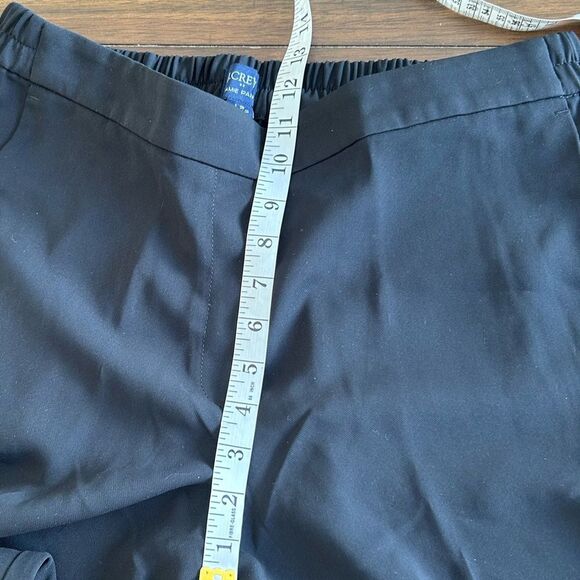 J. Crew Black Jamie Pant High Rise Pull On Elastic Waist Size 12 - Picture 7 of 9